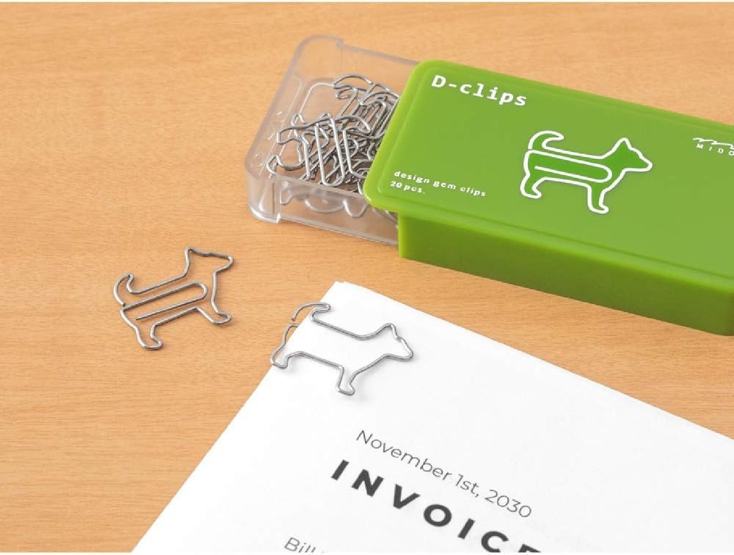 Midori D-clips 43386-006 Dog Paper Clips (Pack of 20)