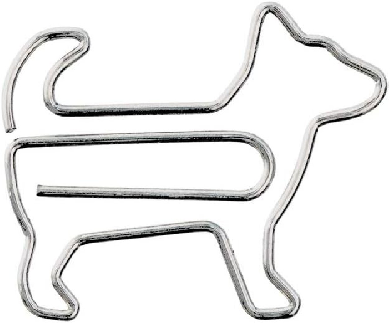 Midori D-clips 43386-006 Dog Paper Clips (Pack of 20)