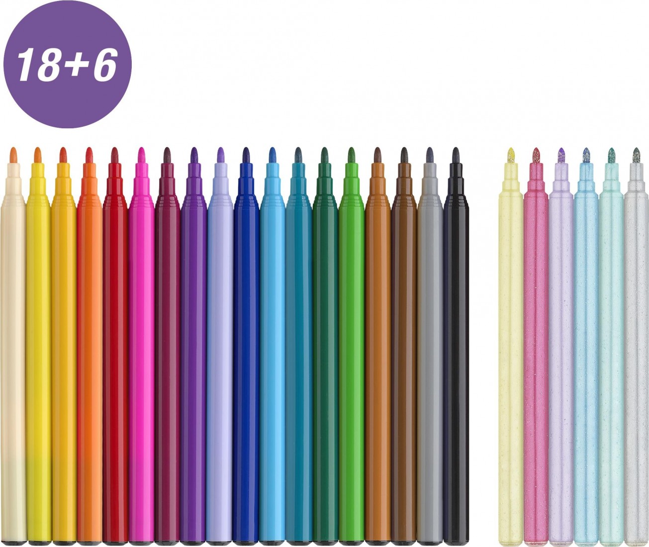 Faber Castell 24 μαρκαδόροι Unicorn, felt tips, 554221