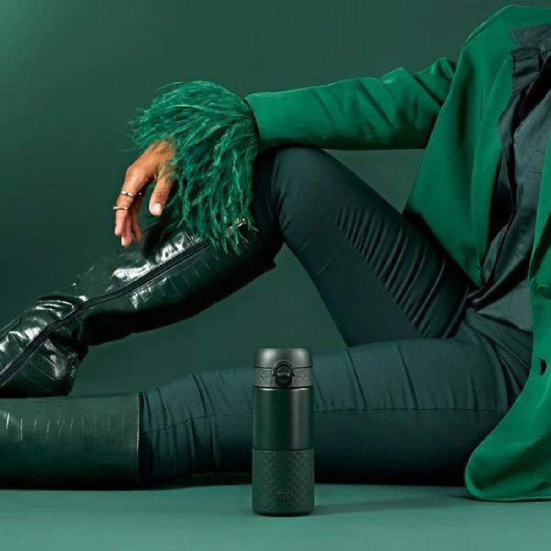 Παγούρι Μεταλλικό Θερμός 360ml Dark Green ION8