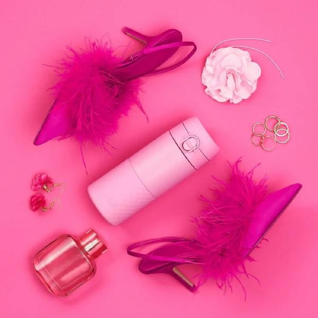 Παγούρι Μεταλλικό Θερμός 360ml Rose Bloom ION8