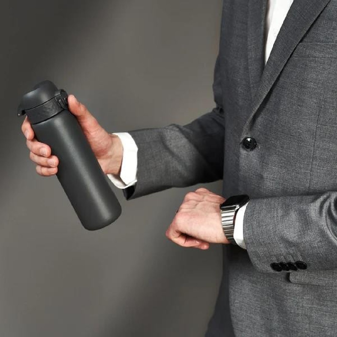 Παγούρι Μεταλλικό Θερμός 500ml Grey ION8