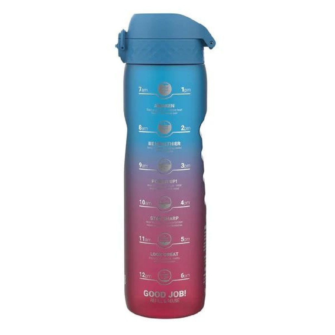 Παγούρι πλαστικό Quench 1000ml Blue / Pink Motivator ION8