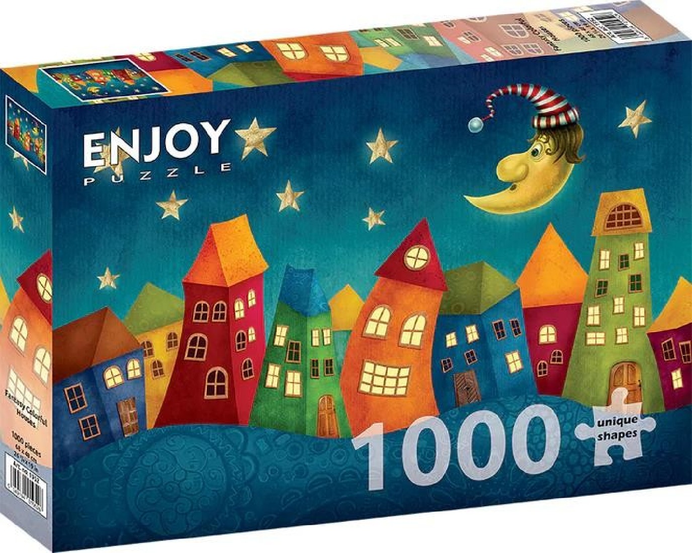 Puzzle 1000τμχ. Fantasy Colorful Houses (1952) Enjoy Puzzle