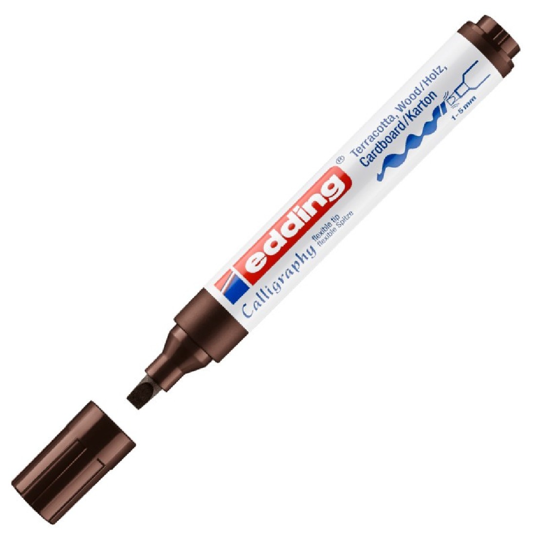 Μαρκαδορός Kαλλιγραφίας Καφέ 1455 Edding