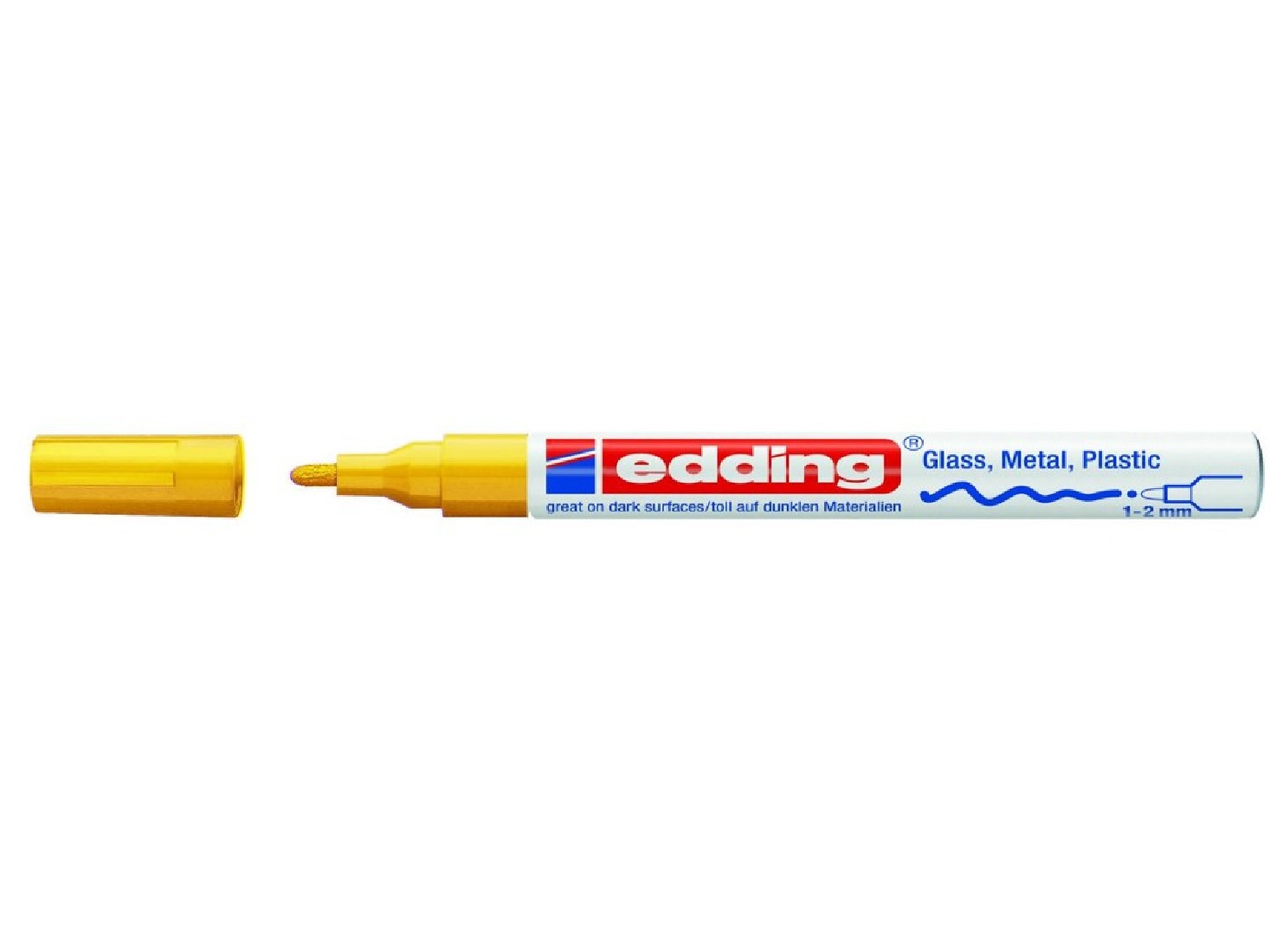 Μαρκαδόρος Ανεξίτηλος Paint Marker 1-2mm 751 Yellow Edding