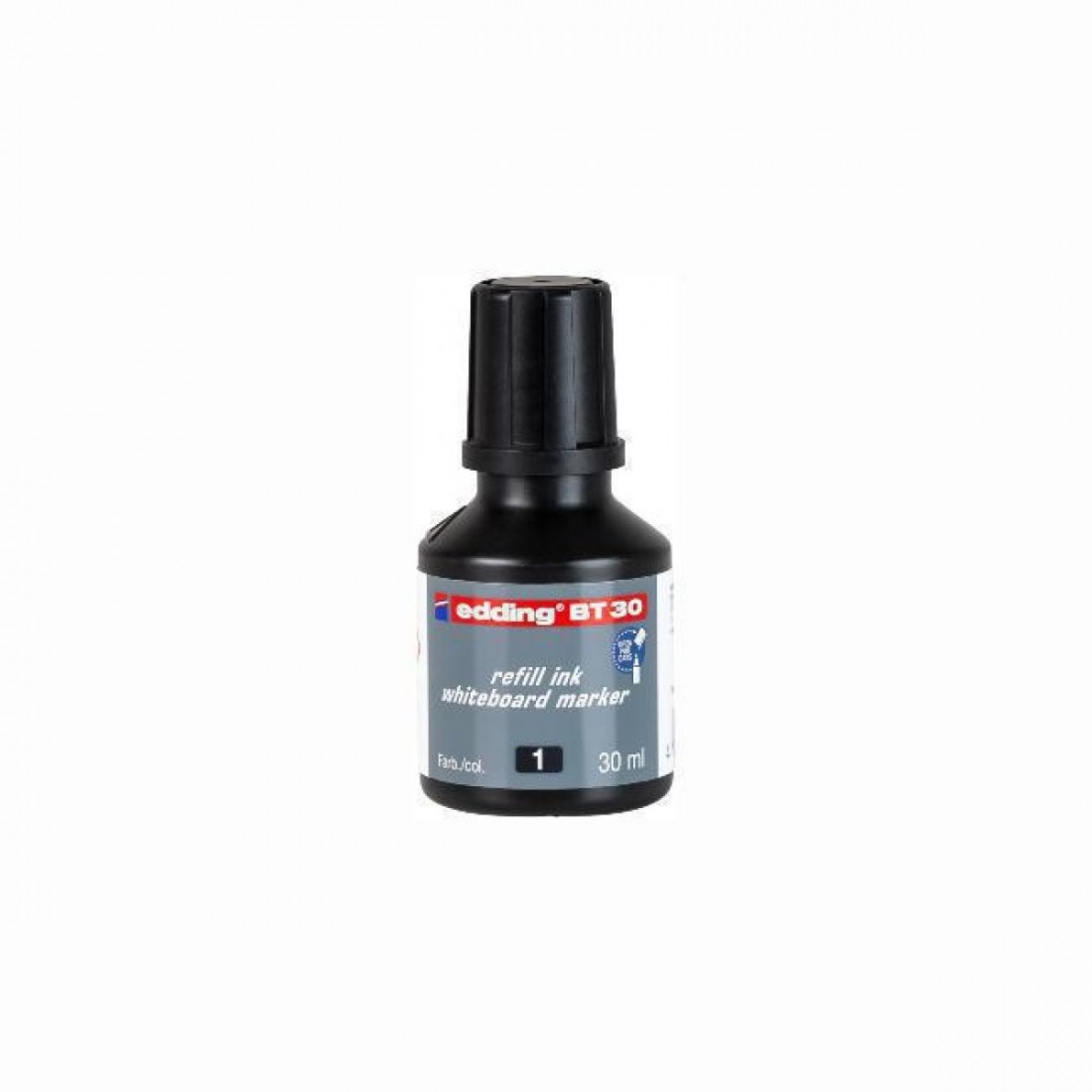 Μελάνι για Μαρκαδόρο Λευκού Πίνακα 30ml BT/1 Black Edding