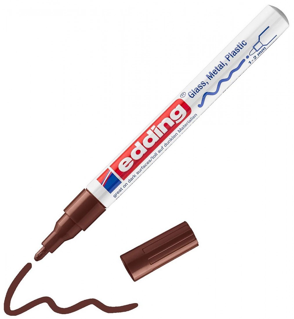 Μαρκαδόρος Ανεξίτηλος Paint Marker 1-2mm 751 Browh Edding