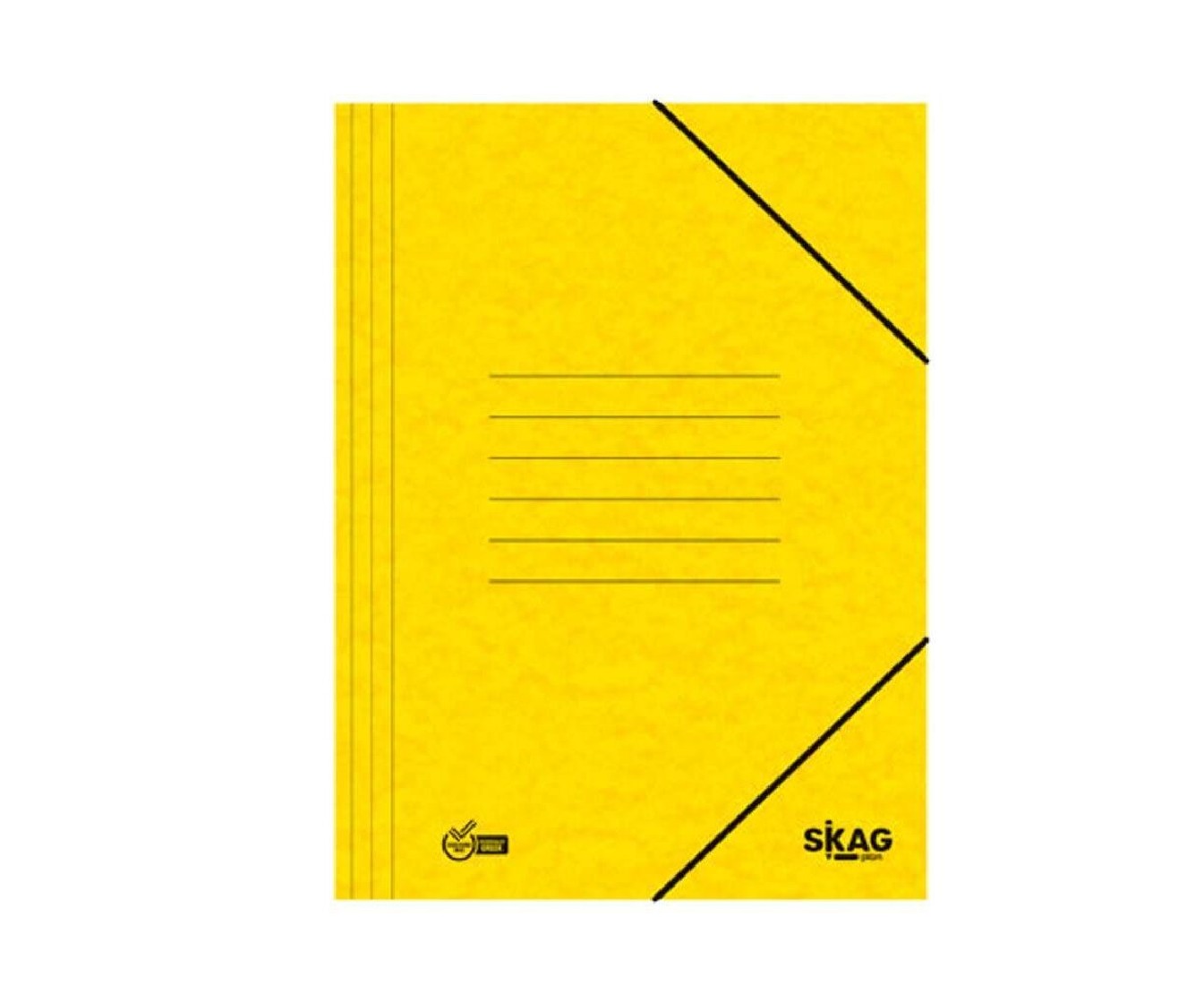 Ντοσιέ Πρεσπάν Λάστιχο Κίτρινο 25χ35 Skag