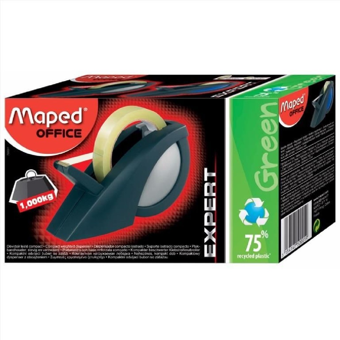 Βάση Σελοτεϊπ Expert Compact Pro Μαύρο-Γκρί 750001 Maped