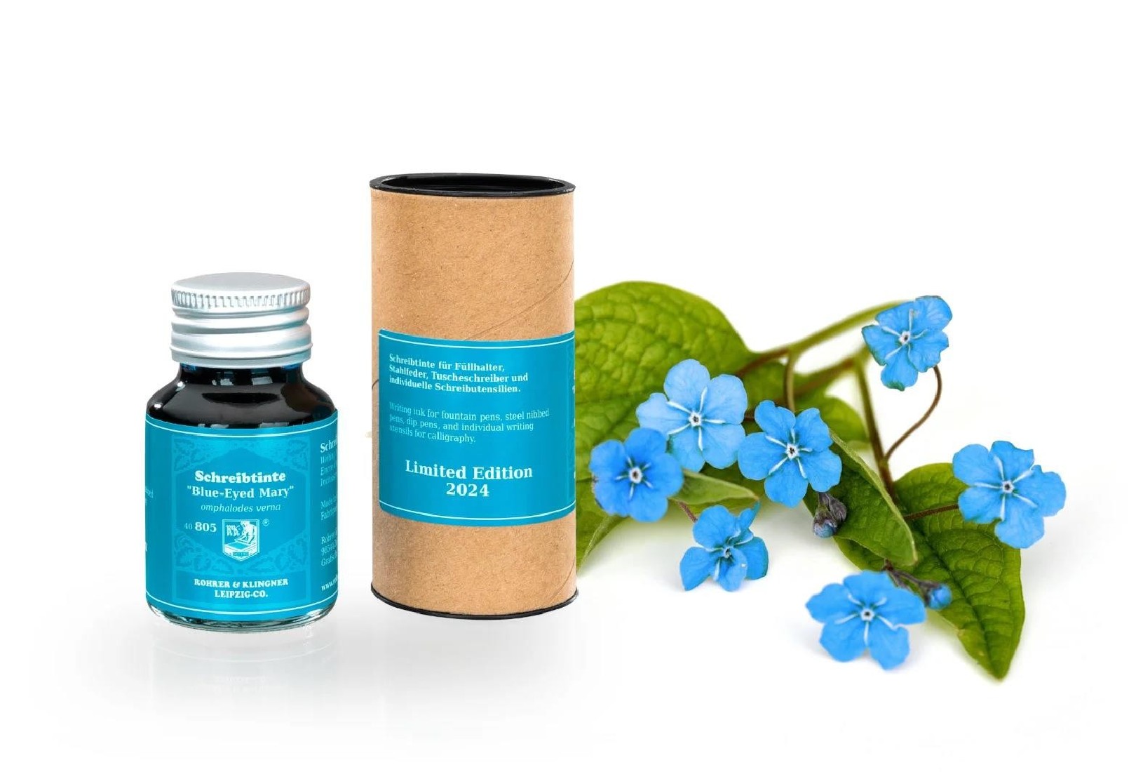 Rohrer & Klingner Blue Eyed Mary Ink - Limited Edition 2024 (50ml ink bottle)