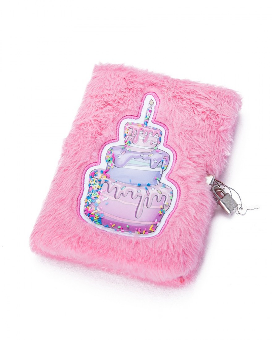 Σημειωματάριο με κλειδί ριγέ 15x21 Birthday cake 10704 Yolo