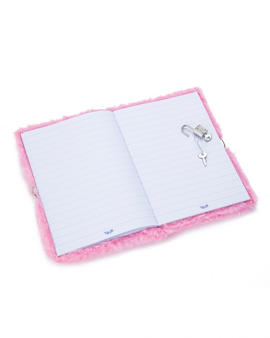 Σημειωματάριο με κλειδί ριγέ 15x21 Birthday cake 10704 Yolo