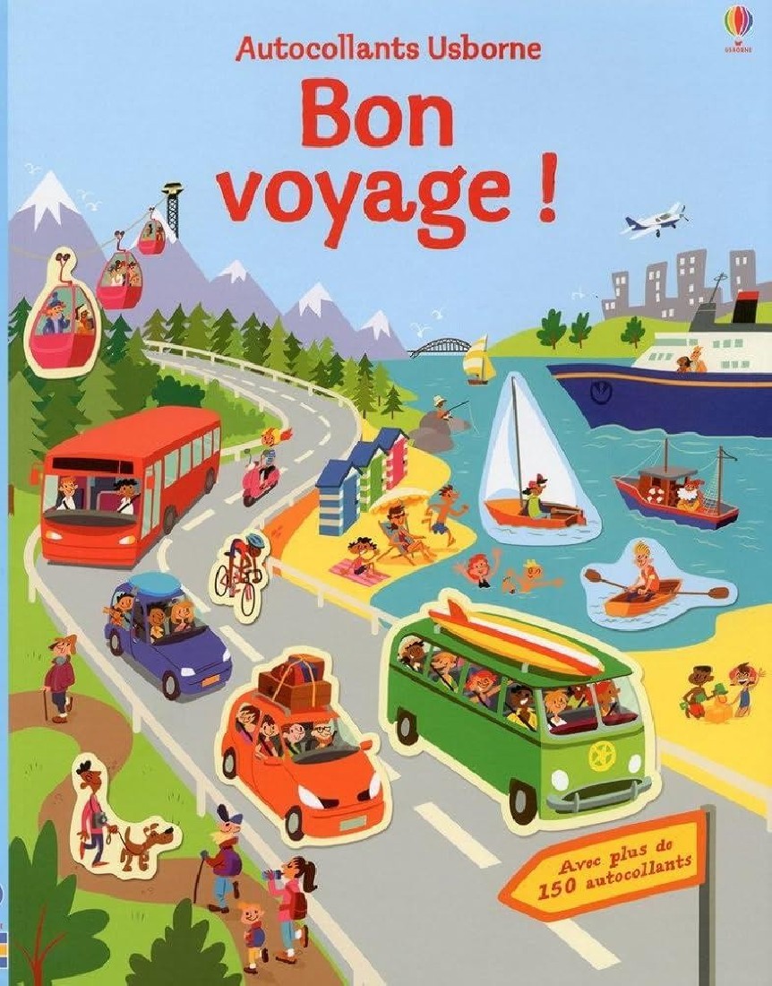 BON VOYAGE! PREMIERS AUTOCOLLANTS USBORNE