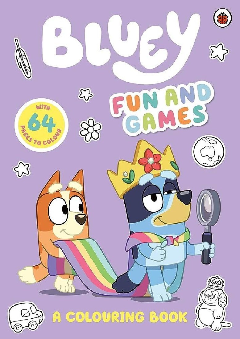 BLUEY: FUN AND GAMES: A COLOURING BOOK ACTIVITY BOOK