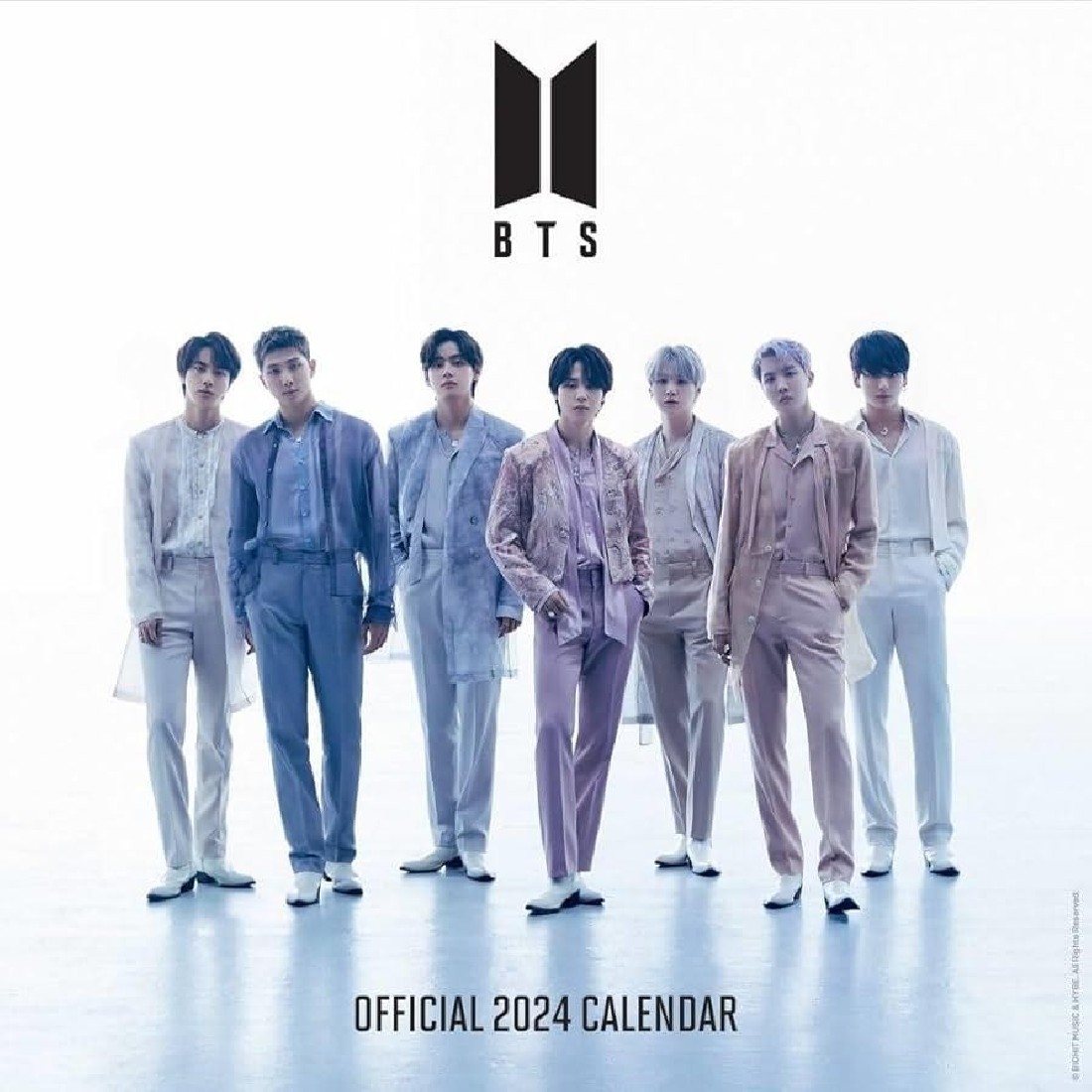 BTS BANGTAN BOYS 2024 SQUARE WALL CALENDAR