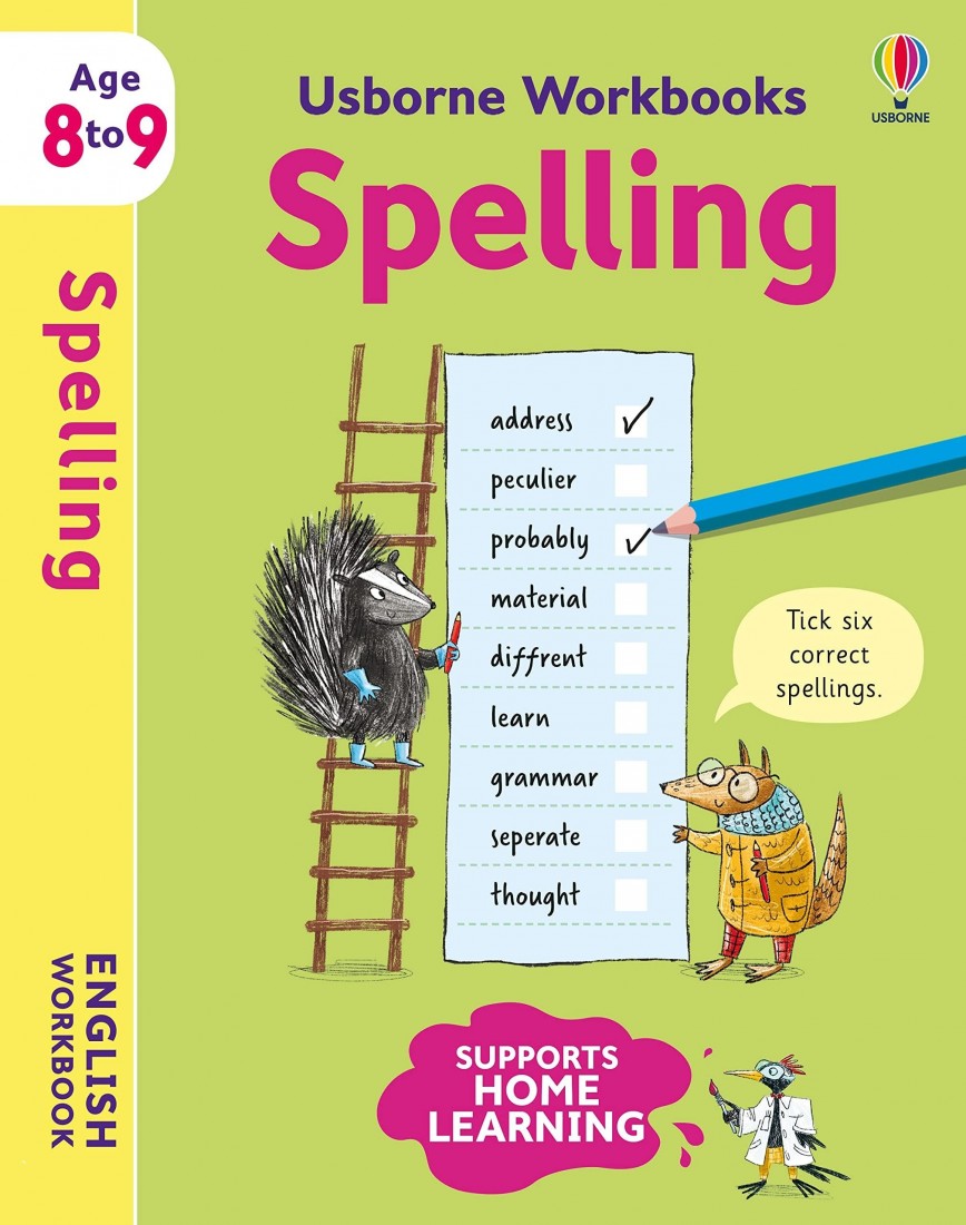 USBORNE WORKBOOKS SPELLING 8-9 PB
