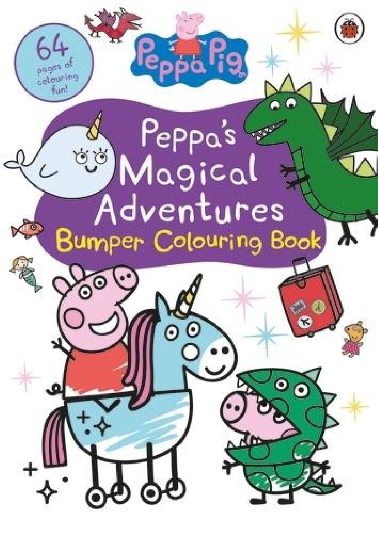 PEPPAS MAGICAL ADVENTURES BUMPER COLOURING BOOK ACTIVITY BOOK