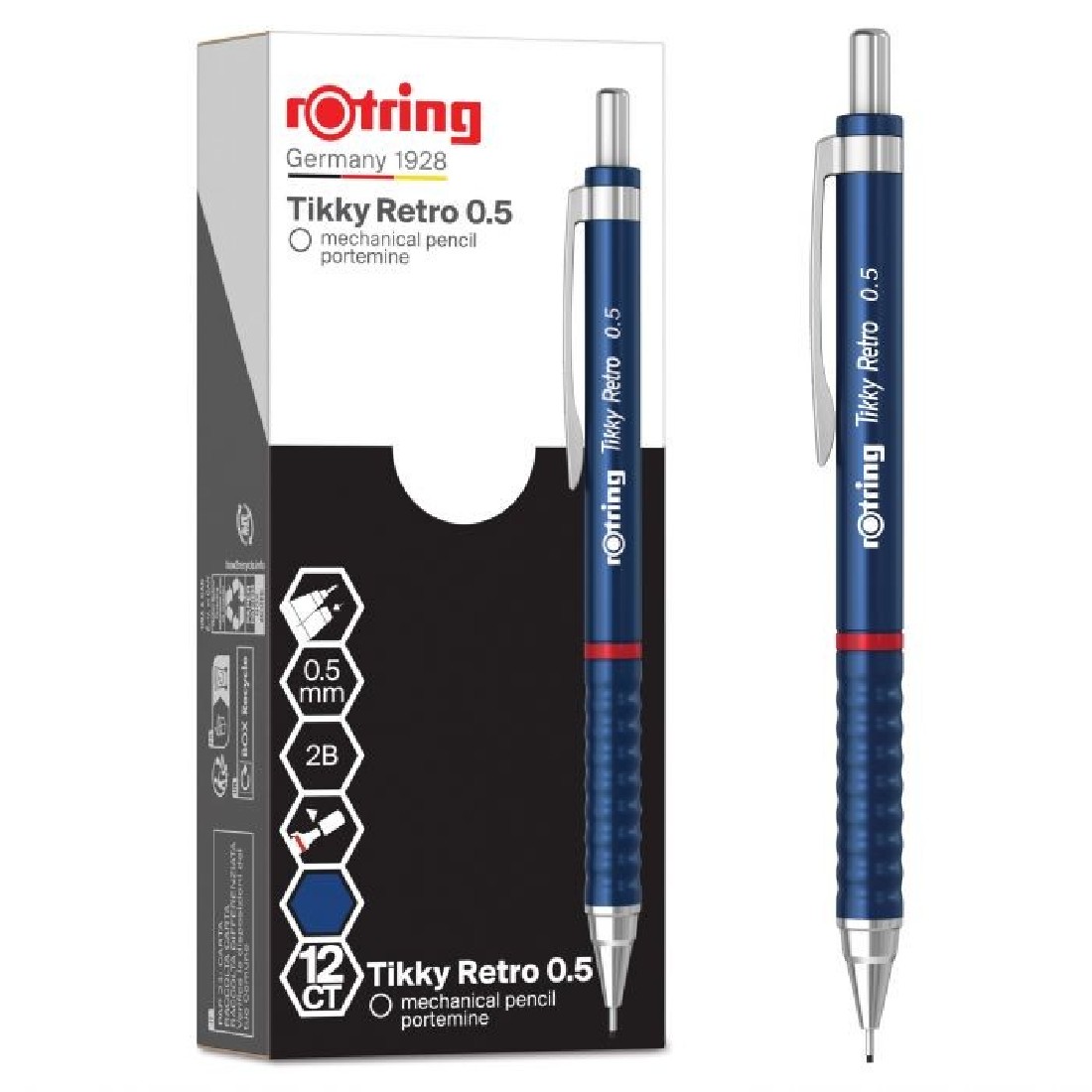 Rotring Tikky Retro 0.5mm Blue Mechanical Pencil