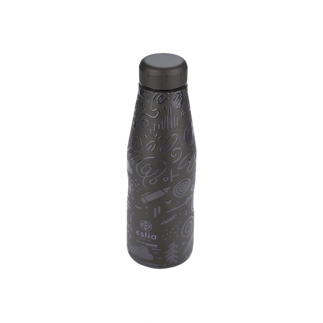 Θερμός Travel Flask 500ml Noir Echo 22044 Estia Home Art
