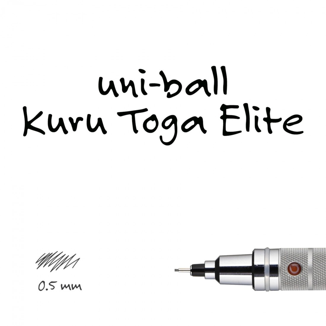 Uni Kuru Toga Gun Metallic 0.5mm Mechanical Pencil silver Japan mitsubishi M5 1017