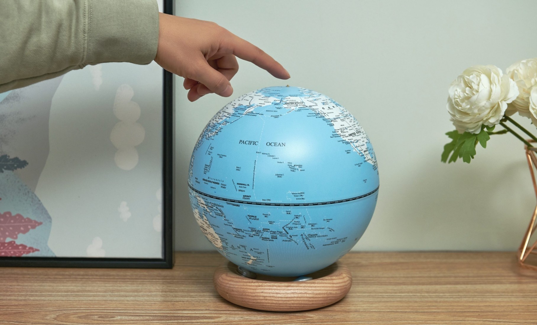 Gingko Atlasglobe Lamp Light Skyblue G038L-AH