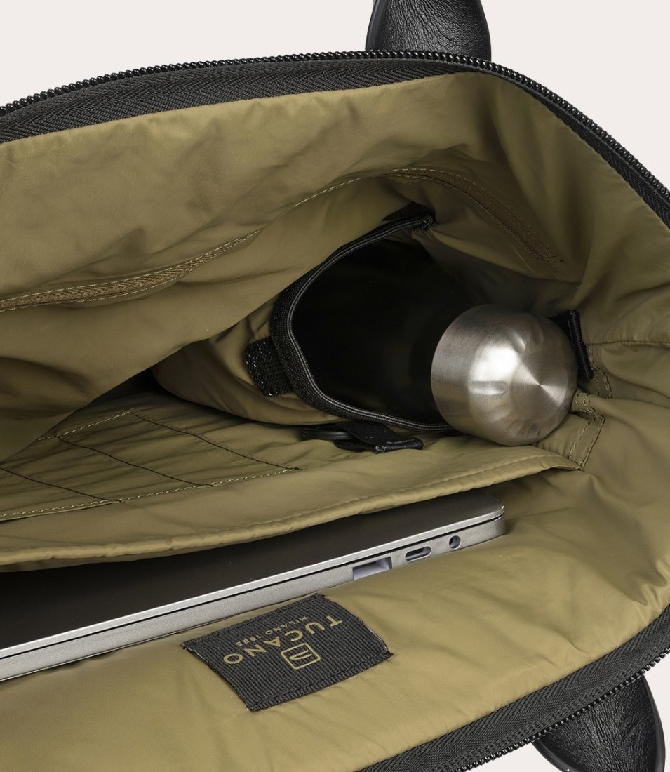 Tucano bag desert premium, backpack with leather details