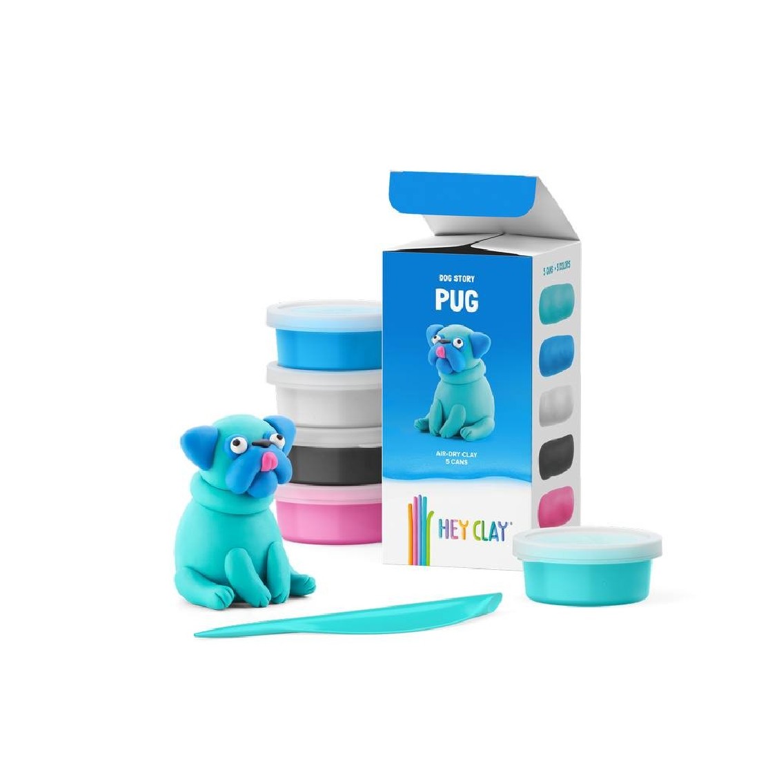 Κατασκευή με πηλό Claymates Pug 50189 Hey Clay