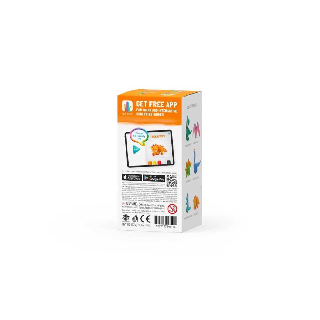 Κατασκευή με πηλό Claymates Triceraptors 50137 Hey Clay