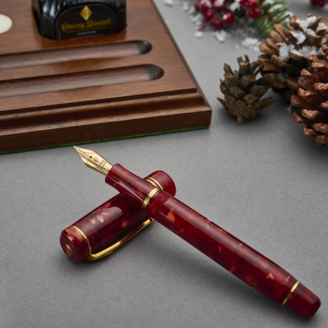 Conway Stewart Winston Cherry Red Limited Edition Special Nib Fountain Pen