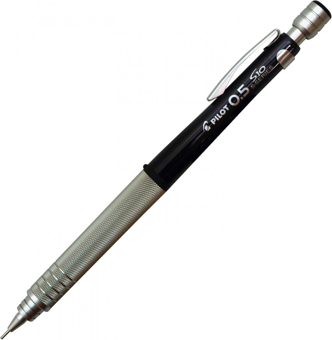 Pilot Mechanical Pencil S10, Transparent Black Body, 0.5 mm HPS – 1SR – TB5