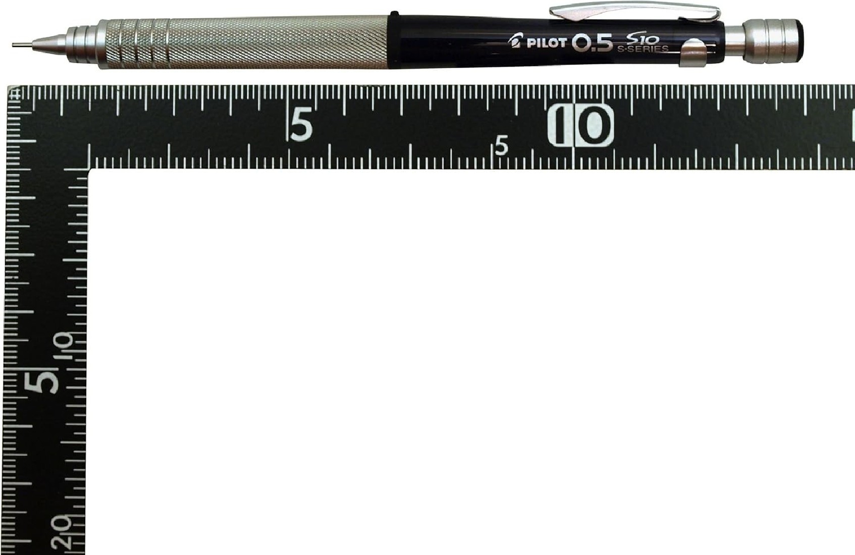 Pilot Mechanical Pencil S10, Transparent Black Body, 0.5 mm HPS – 1SR – TB5