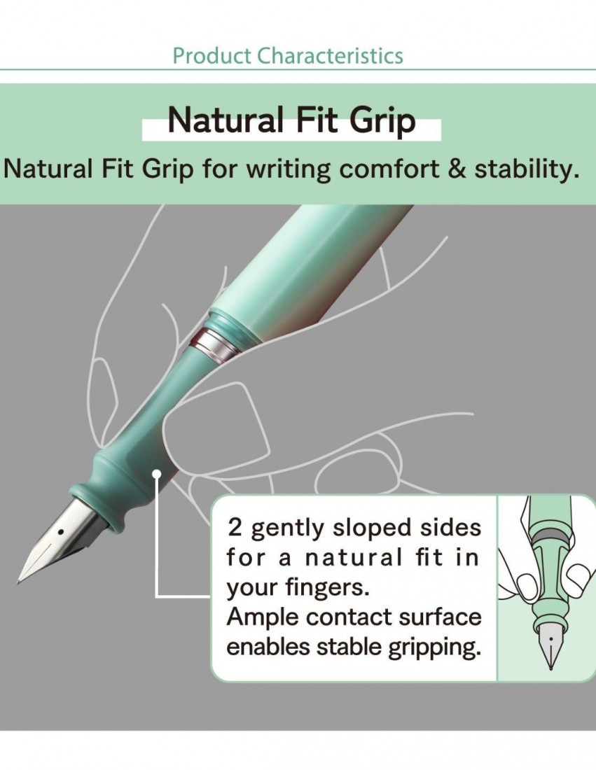 Sailor Compass Tuzu Green Fountain Pen with converter 11-0541