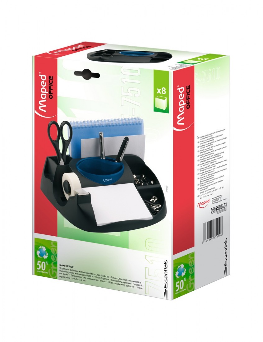 Βάση γραφείου Maxi Office Μαύρο/Μπλέ 575100 Maped
