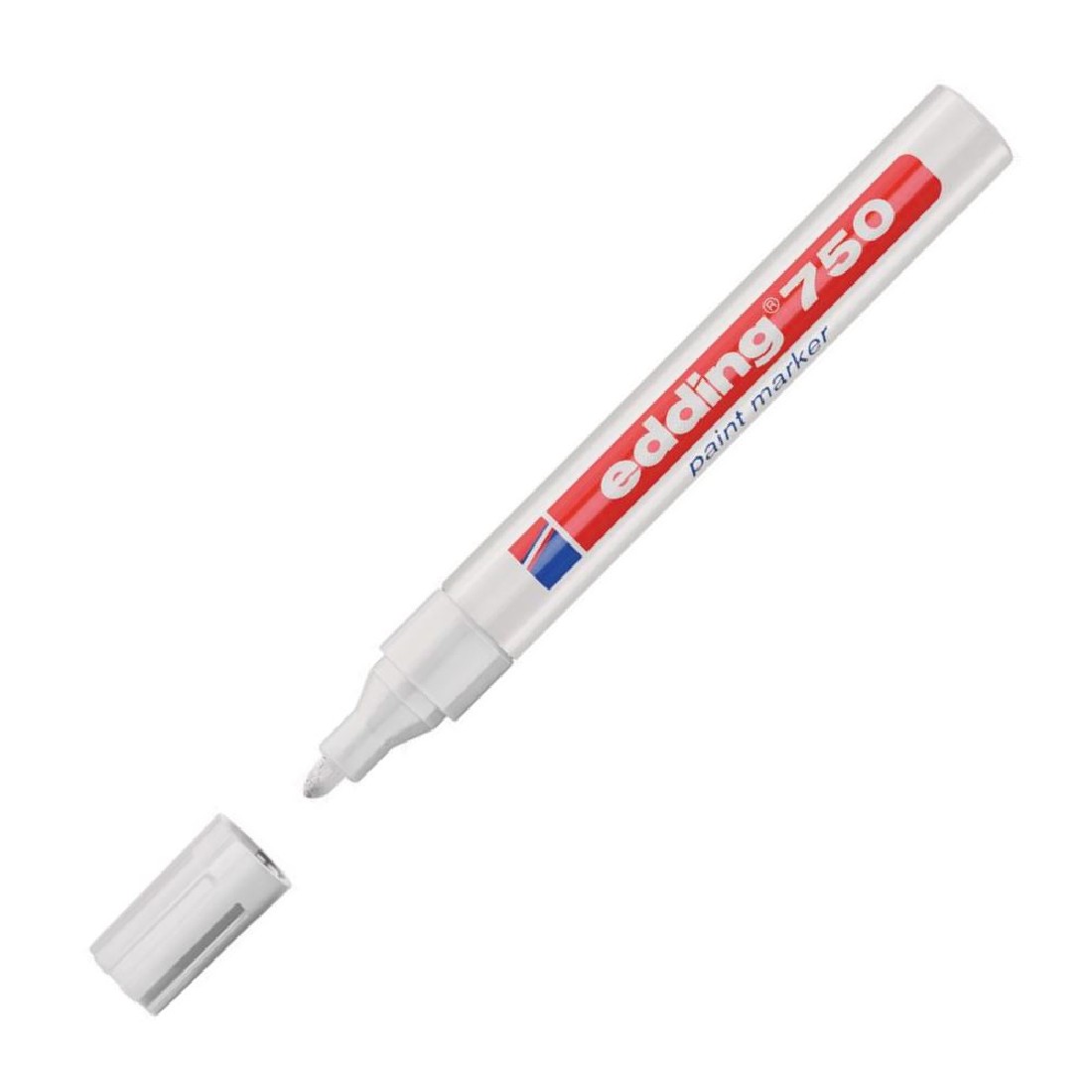 Μαρκαδόρος Ανεξίτηλος Paint Marker 2-4mm 750/49 White Edding