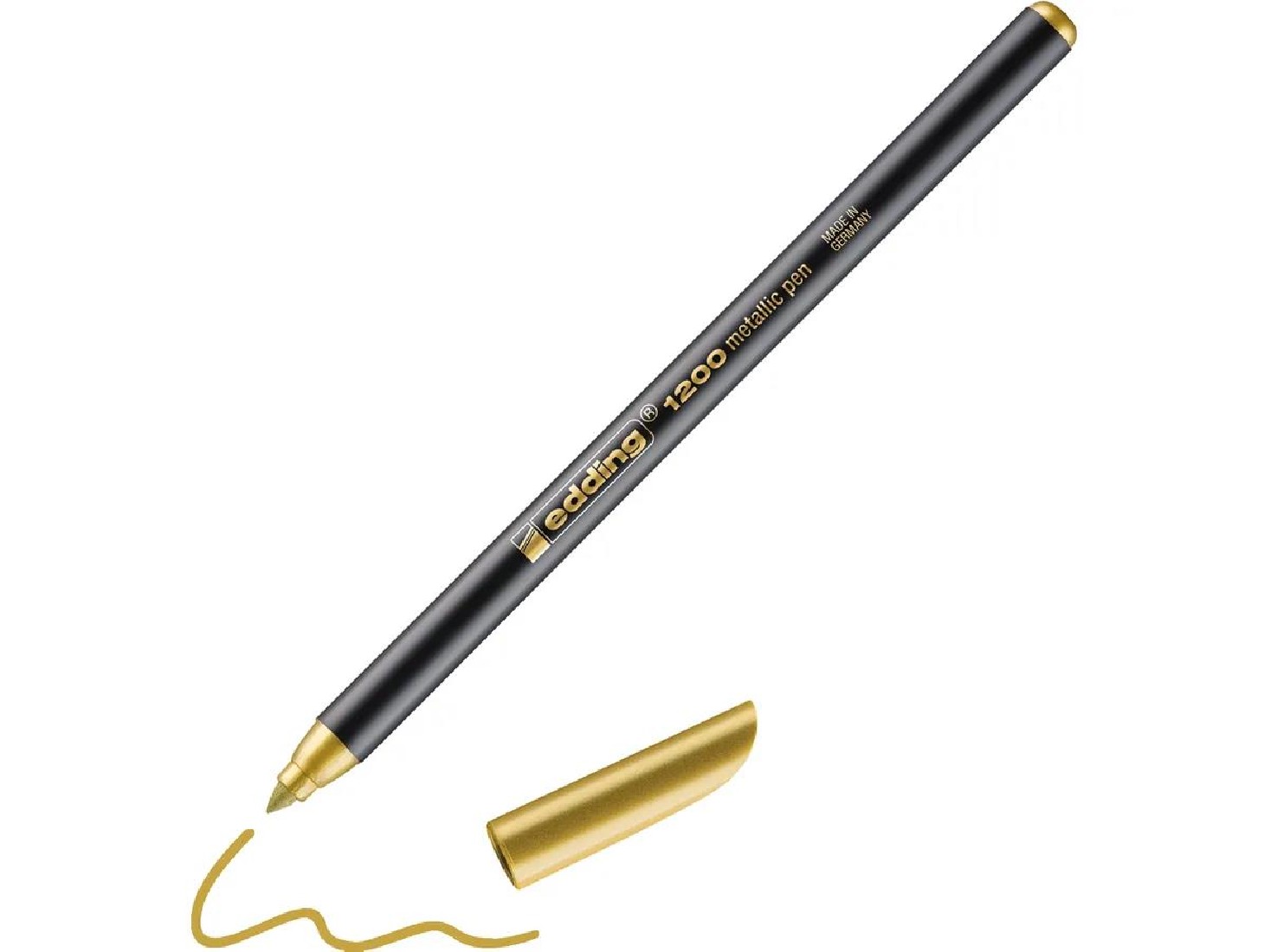 Μαρκαδόρος 1200 Ινών Μεταλλικό Χρυσό Edding