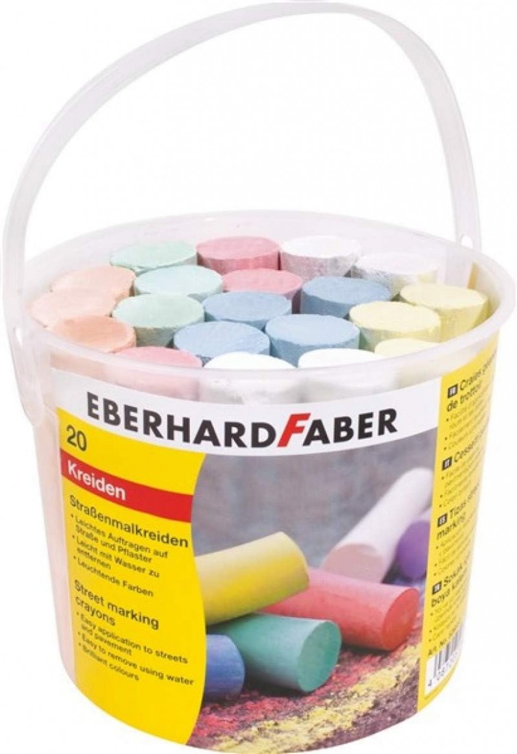 Κιμωλίες Jumbo σε ποτήρι 20 Χρωμάτων 526512 Eberhard Faber