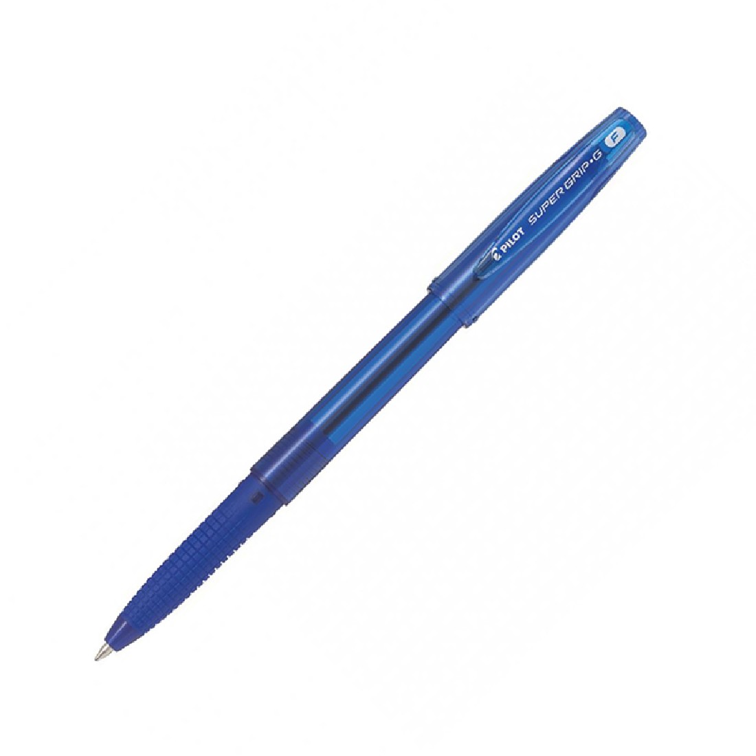 Στυλό με καπάκι Super grip Fine Μπλέ Pilot