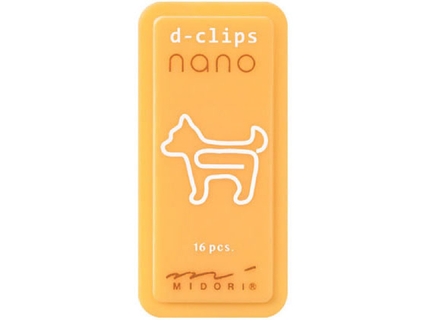 Midori D-Clips Nano Dog Pattern 16 pieces 43376-006