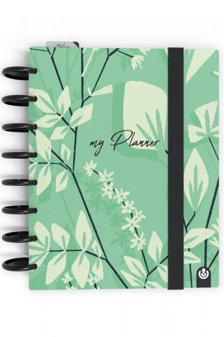 Planner A5 Πράσινο με λουλούδια 66035106 Carchivo
