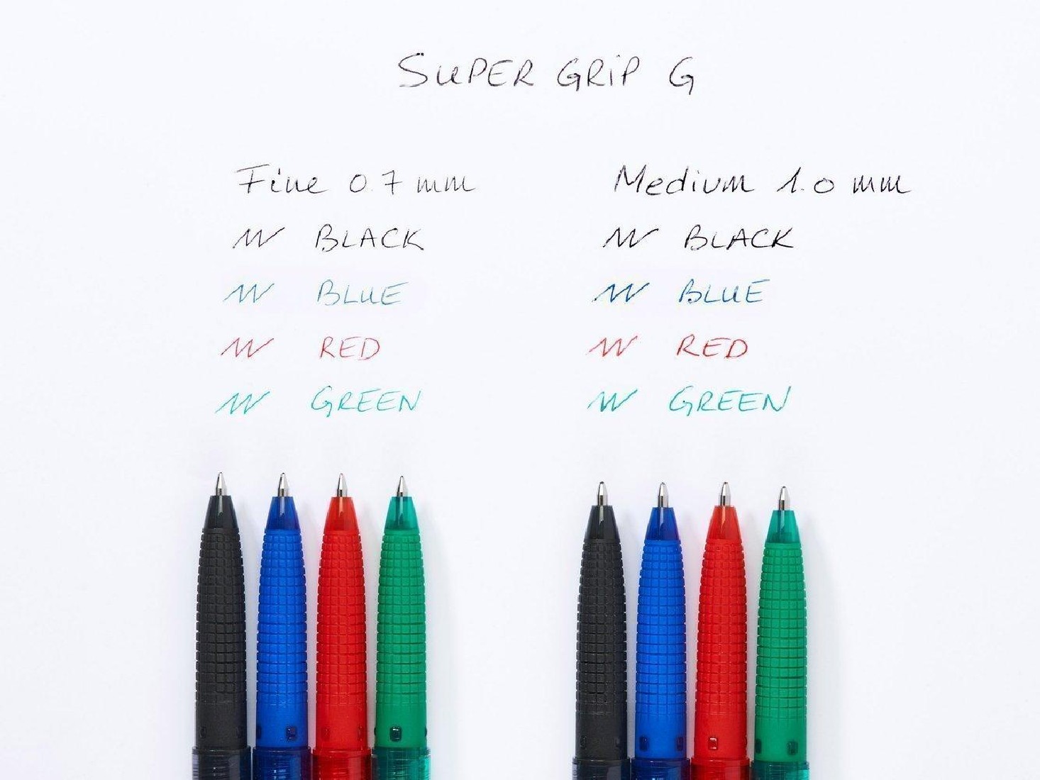 Στυλό Pilot Supergrip G Medium 1.0mm Mαύρο με κουμπί