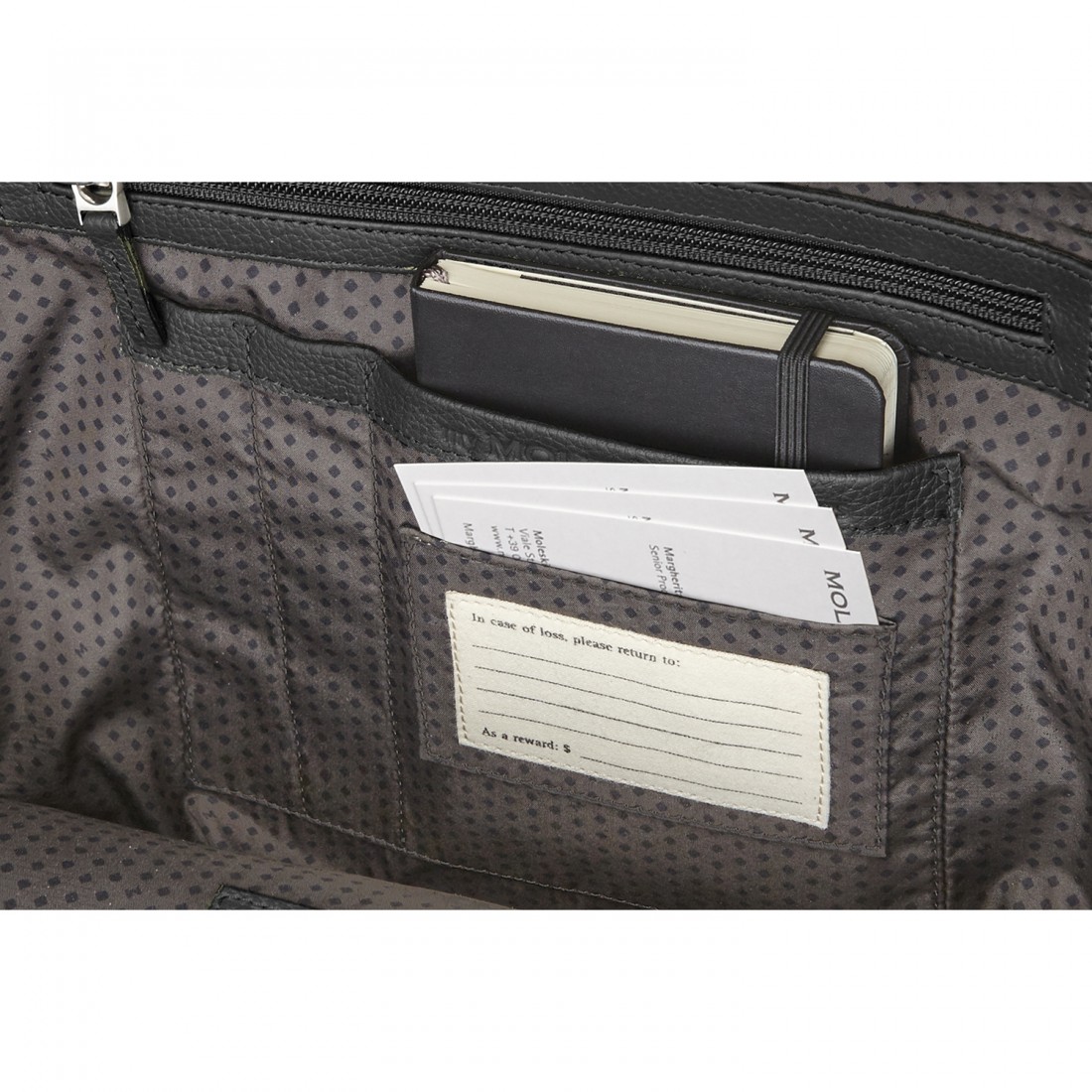 Moleskine Classic Black Leather  for Digital Devices  Backback