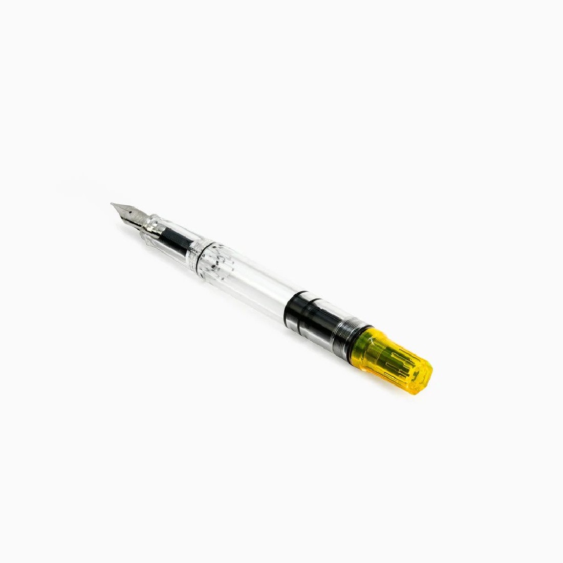 TWSBI ECO TRANSPARENT YELLOW PISTON FILLING FOUNTAIN PEN