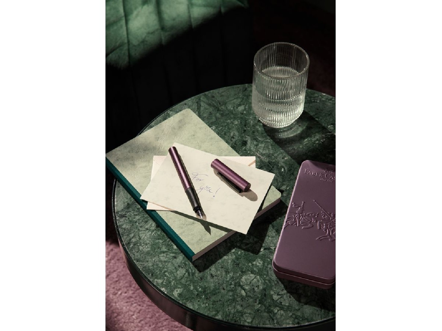 Faber Castell Grip Edition fountain pen & ballpen gift set, berry 201530