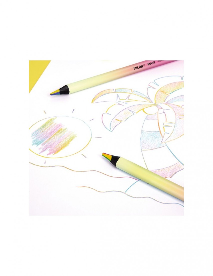 Ξυλομπογιά Τετράχρωμη 5mm Sunset Maxi Milan