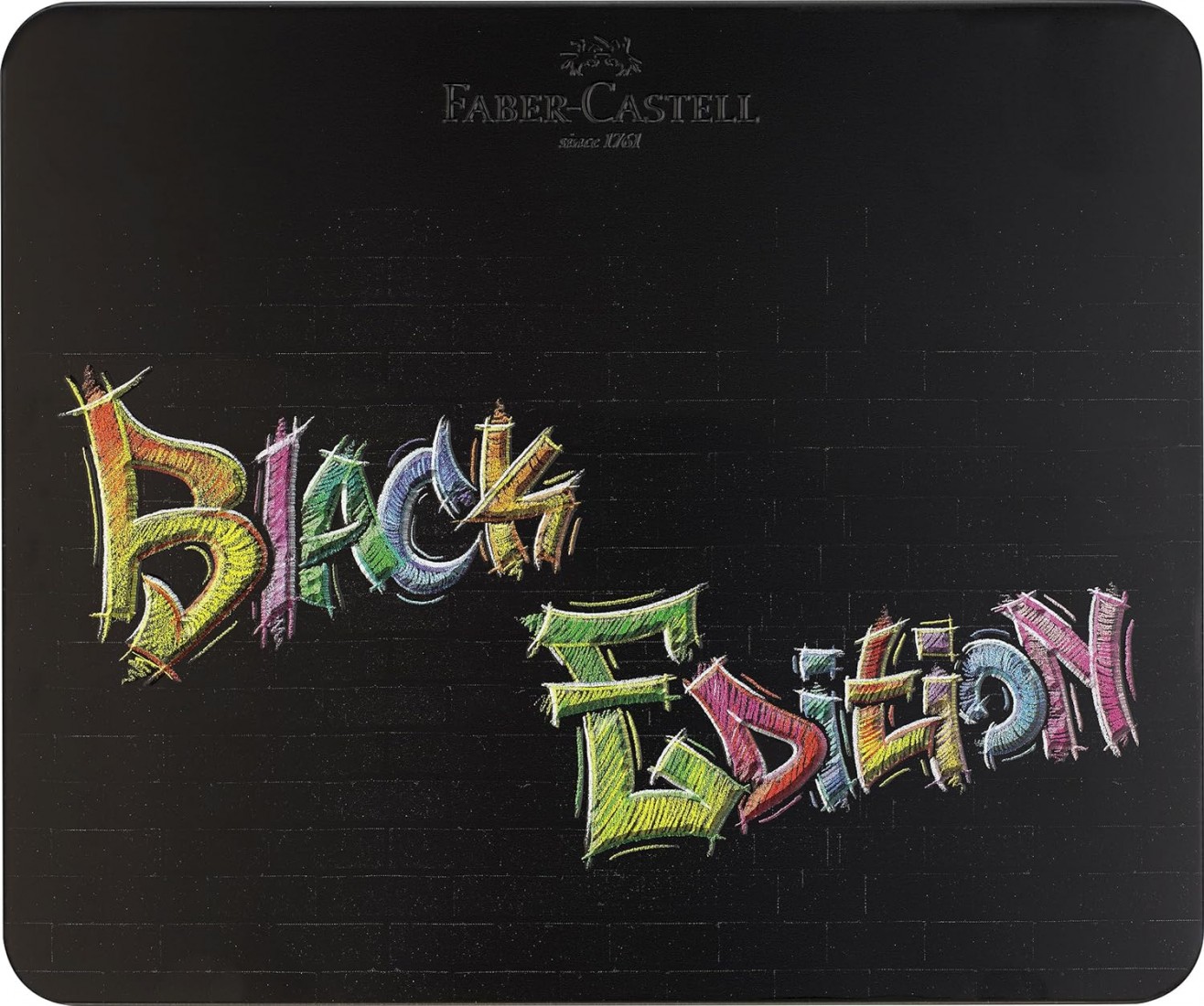 Faber Castell Black Edition 116490 Colouring Pencils, 100 Metal Case, Shatterproof, for Children and Adults.