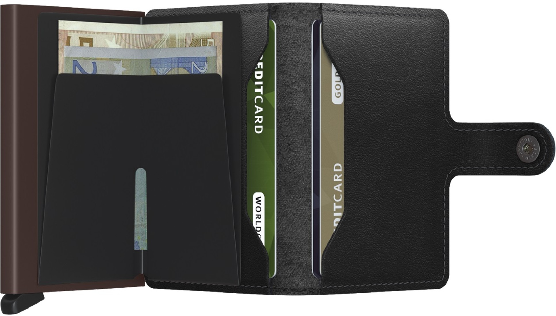 SECRID MINIWALLET M BLACK-BROWN