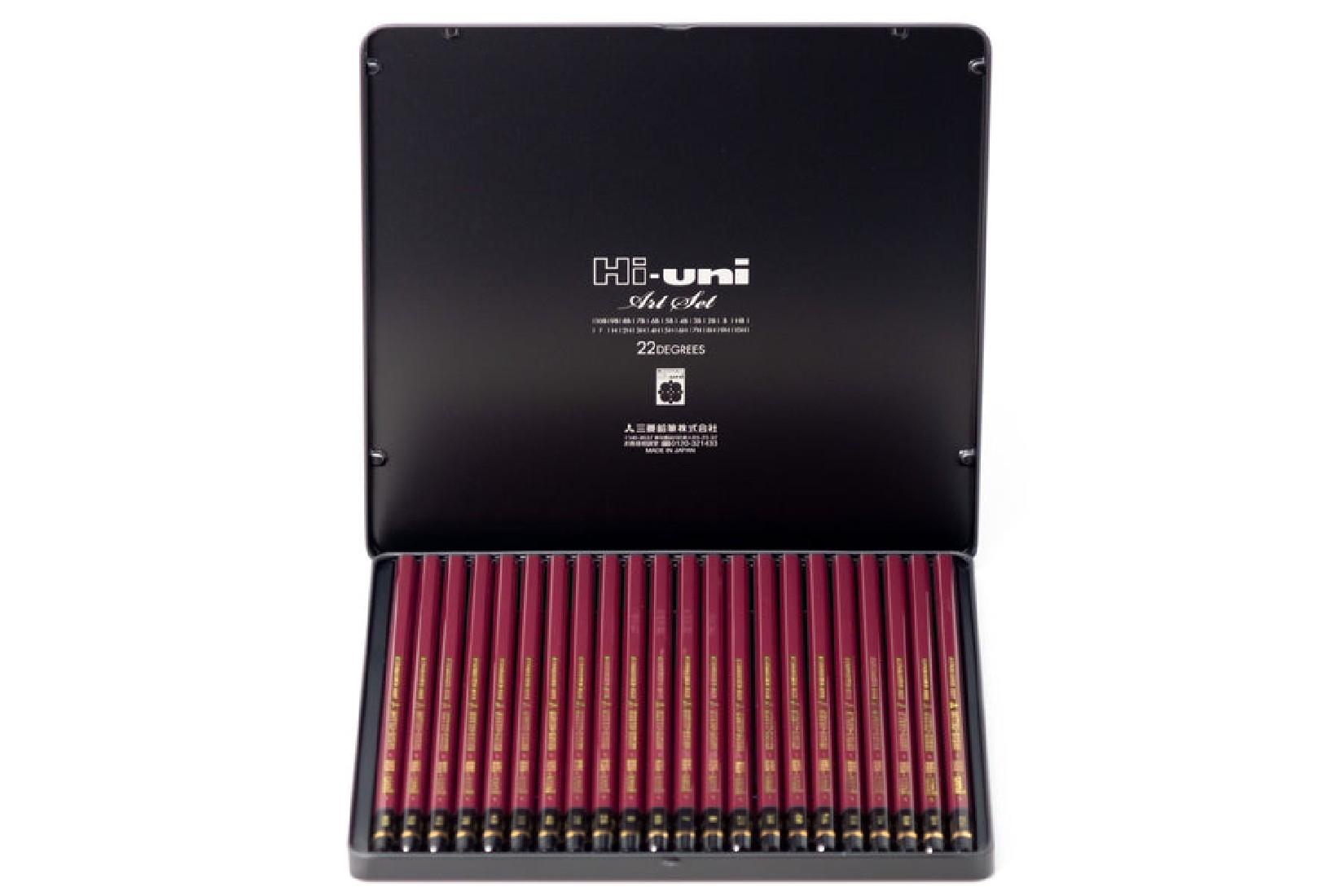 Mitsubishi Pencil Hi-uni Art set 22pcs (10H - 10B)