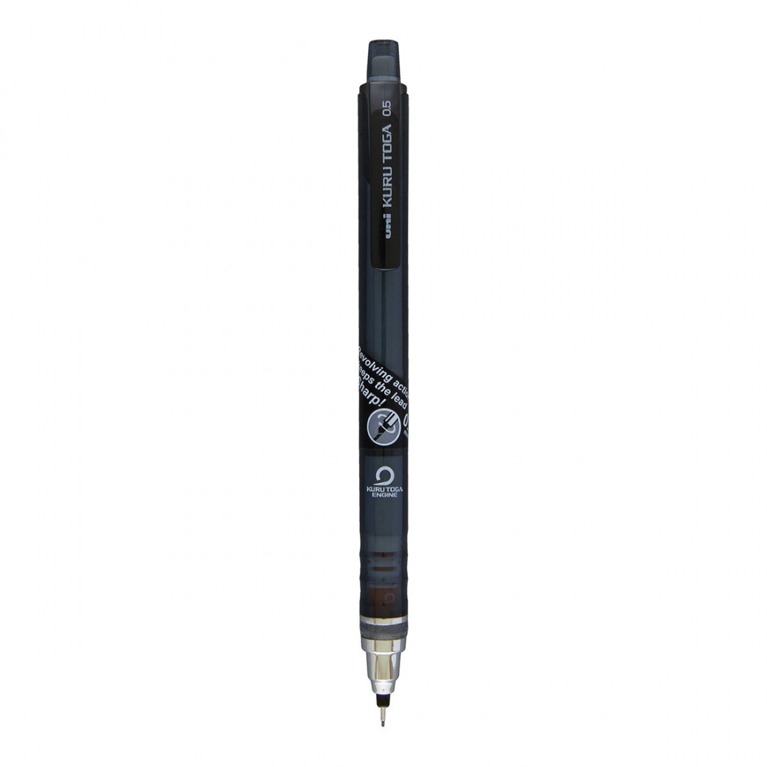 Uni-Ball Kurutoga M5-450T Mechanical Pencil 0.5mm, Smoke Grey