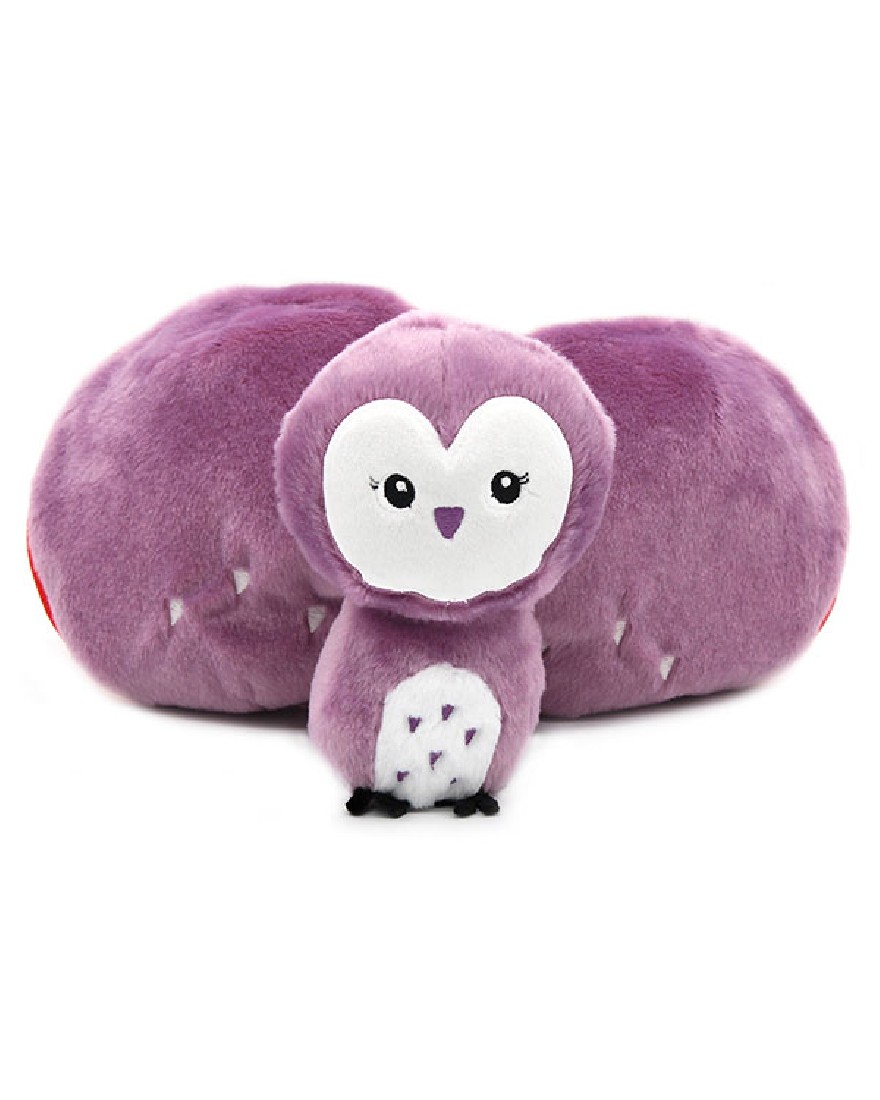 Violet the owl/strawberry plush toy - Flipetz 80104 Les Deglingos.